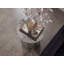Silver Aluminium Lounge Side Table-1567085873