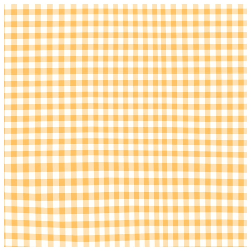 Orange White Gingham Duvet Covers, Queen