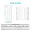 Dalle de porte intérieure en verre transparent 15 Lite - Porte en panneau de fibres à densité moyenne blanche pré-suspendue avec cadre réglable à gauche (porte et cadre livrés séparément)-411770216-411770221