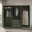 6 Door 3 Drawer Wardrobe with Mirror-2109699270
