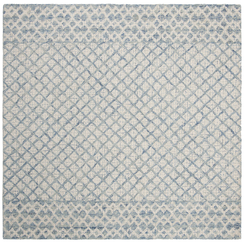 Costin Hand Tufted Wool Rug, Square 8'
