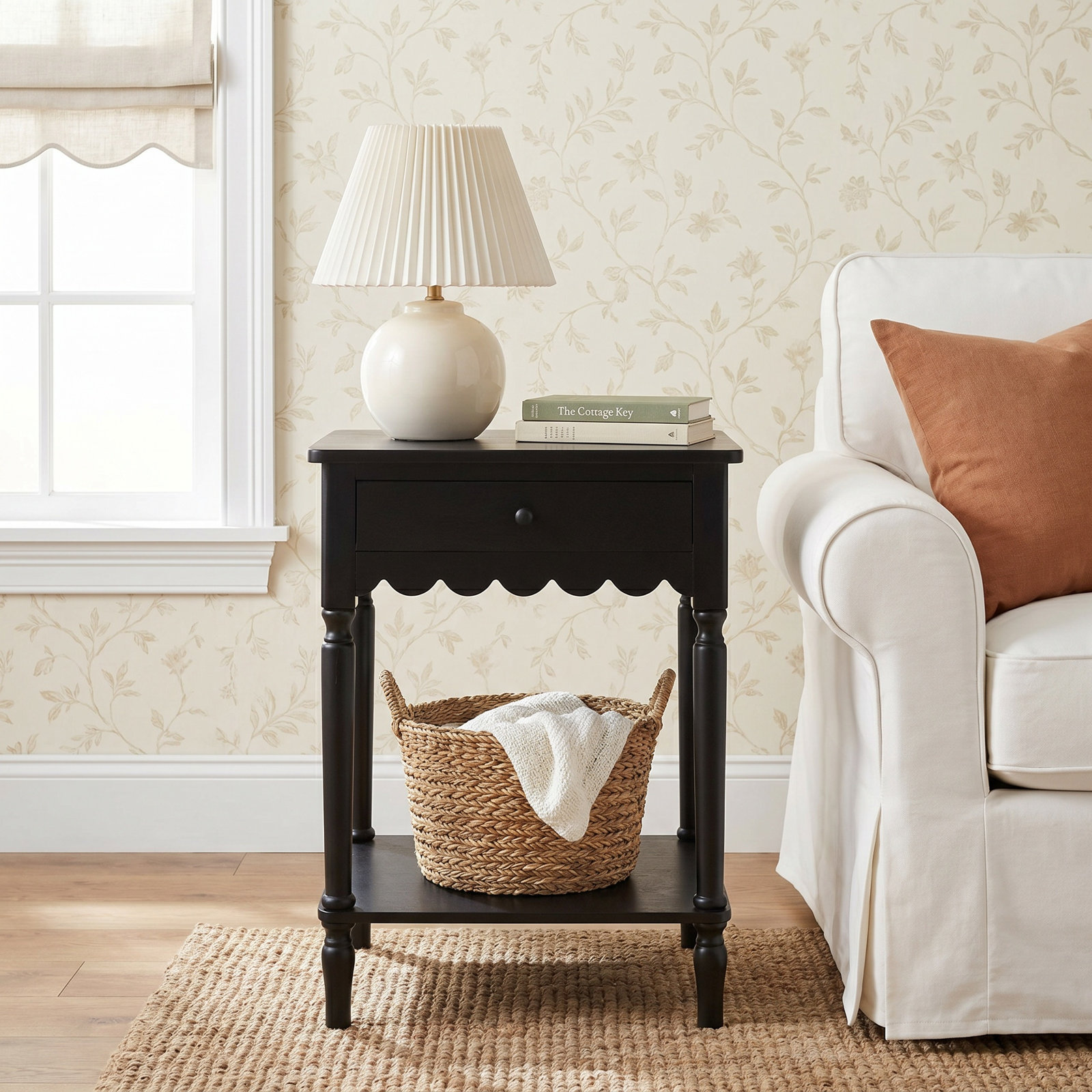 Branden 19" End Table, Matte Black