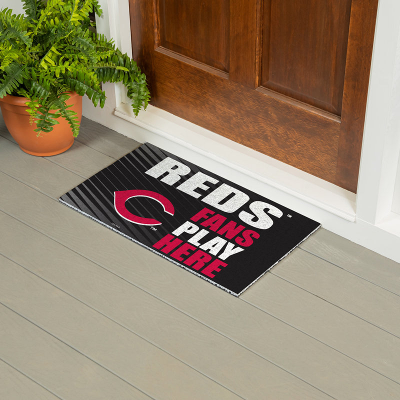 Tapis en PVC Cincinnati Reds Fan, 28 po x 16 po