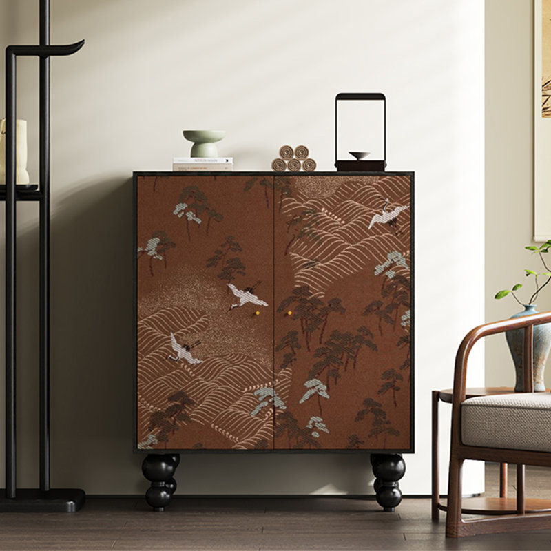 Armoire à chaussures en bois massif Crane