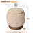 Round Ottoman With Storage, Acacia Wood Frame Small Coffee Table & Hidden Storage Ottoman For Living Room Fully Assembled-1954282596