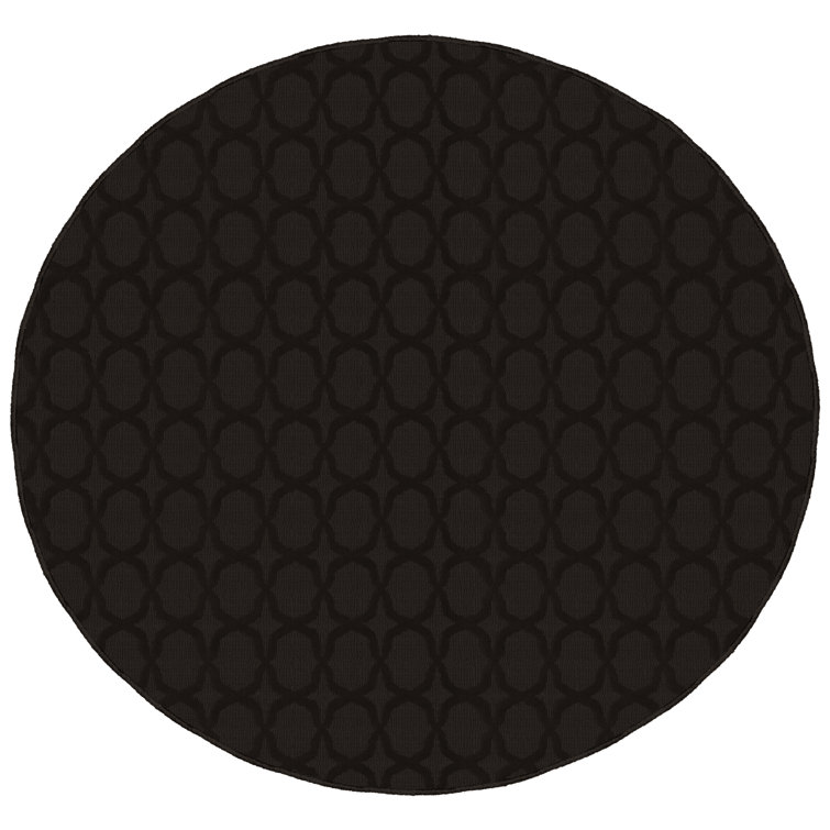 Togut Non-Slip Polypropylene Rectangle Mocha Area Rug