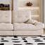 Canapé modulaire beige en polyester-1784737564