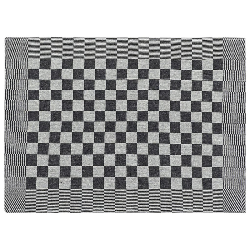 Jomtien Kitchen Towel Linen Set, Black/White
