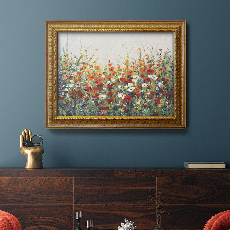 «Garden in Bloom I», toile encadrée de qualité supérieure - prête à être accrochée