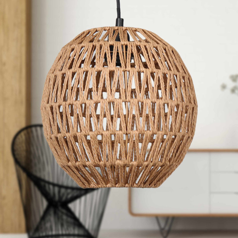 Adelae 25.5cm H Paper Round Pendant Shade ( Uno ) in Natural