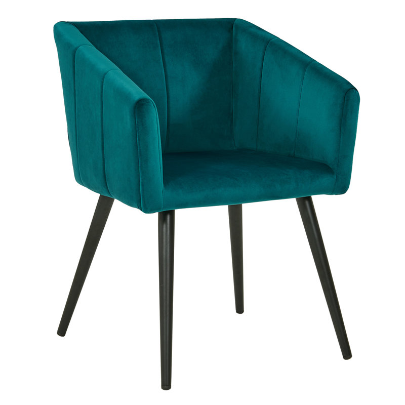 Fauteuil en velours de 20 po Sima, Atrovirens