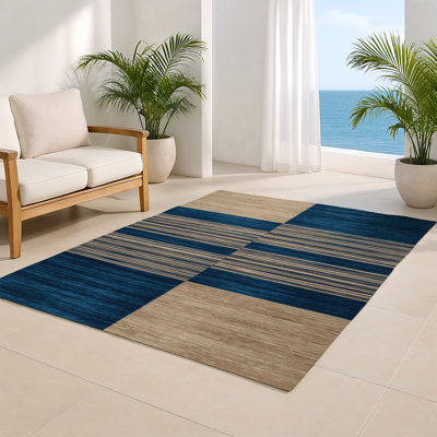 Tapis intérieur / extérieur gris HorizontalStripes