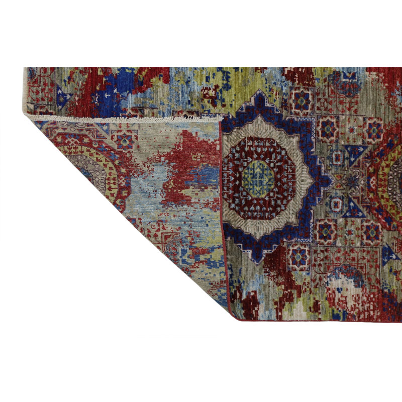 Hand Knotted Wool Area Rug