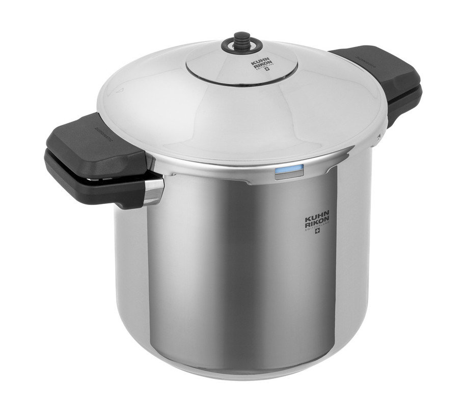 Kuhn Rikon Duromatic Inox Stainless Steel Pressure Cooker for All Hobs, Side Grips