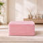Repose-pieds 37 po 37 po avec fausse fourrure à rayures rose-1099454101