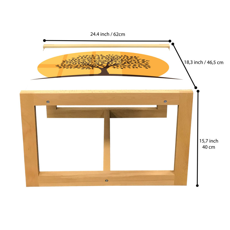 Jamall Sled Coffee Table, 40cm H x 46.5cm W x 62cm D