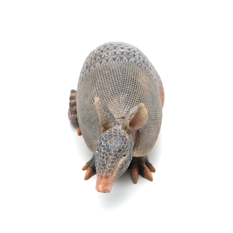 Hand-Painted Resin Armadillo Garden Statue