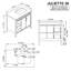Meuble-lavabo autoportant en noyer chaud avec plateau en quartz blanc OVE Juliette OVE