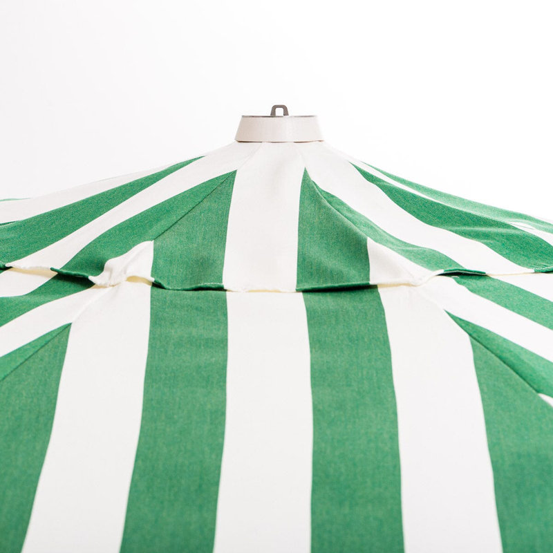 Market 84'' W Umbrella, Green/White