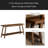 2-Tier Entryway Table,Sofa Table,Space-Saving Console Table-716037450
