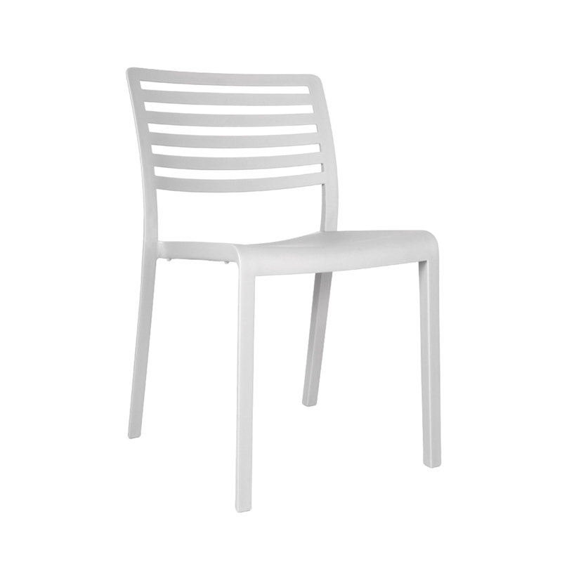 Lama Outdoor Dining Side Chair, White