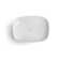 WS Bath Collections Mood 16.9'' Glossy White Ceramic Rectangular Bathroom Sink