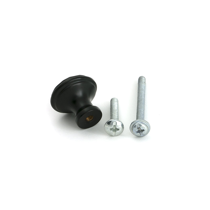 Hammered Round Knob, Aged Bronze, 0.79" Knob Diameter