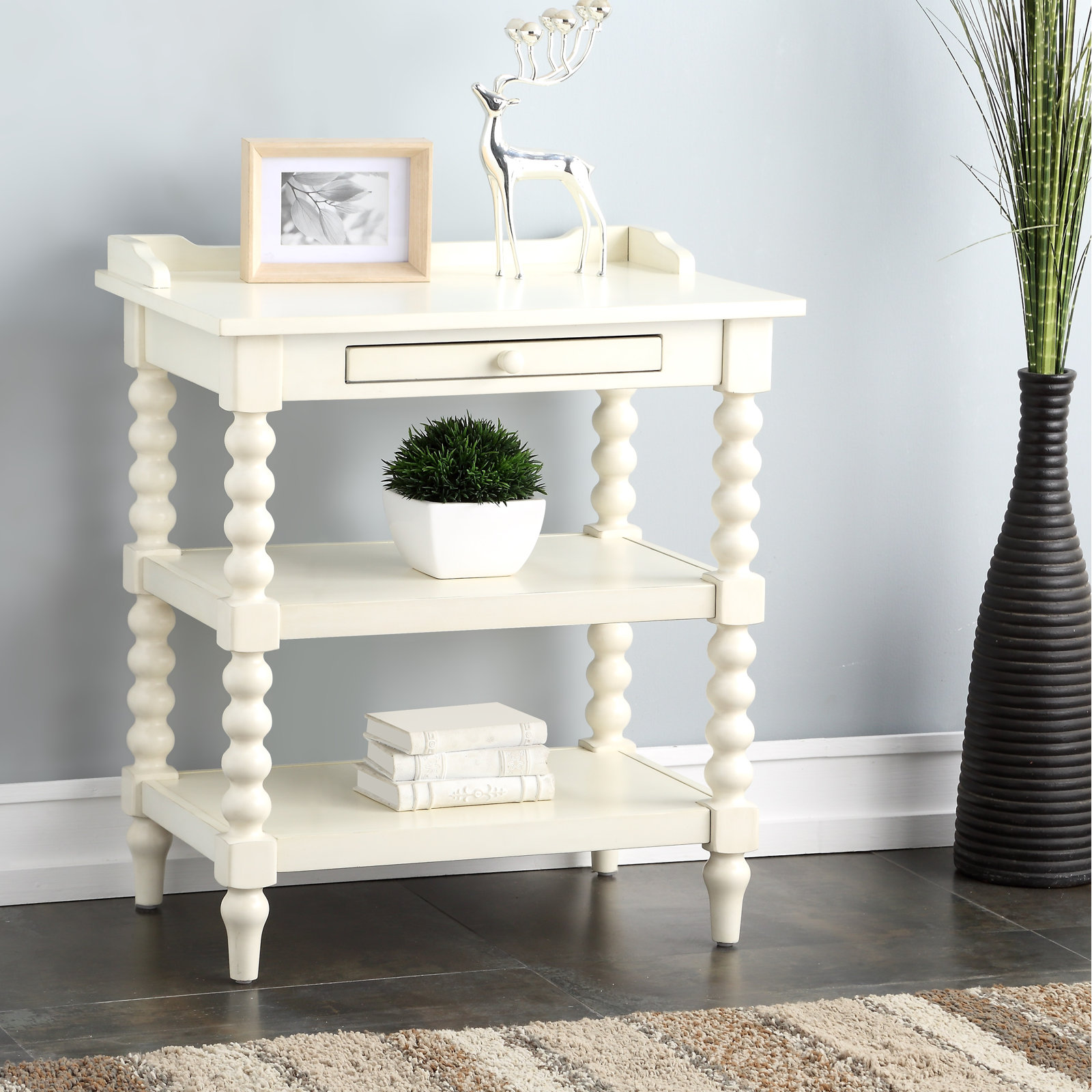 Rani Nightstand, Antique White