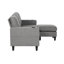 Upholstered L-Shaped 3-Seater Sectional Sofa with Footstool-1741103136