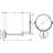 Pull-Out Beveled Wall Mount Shaving Mirror