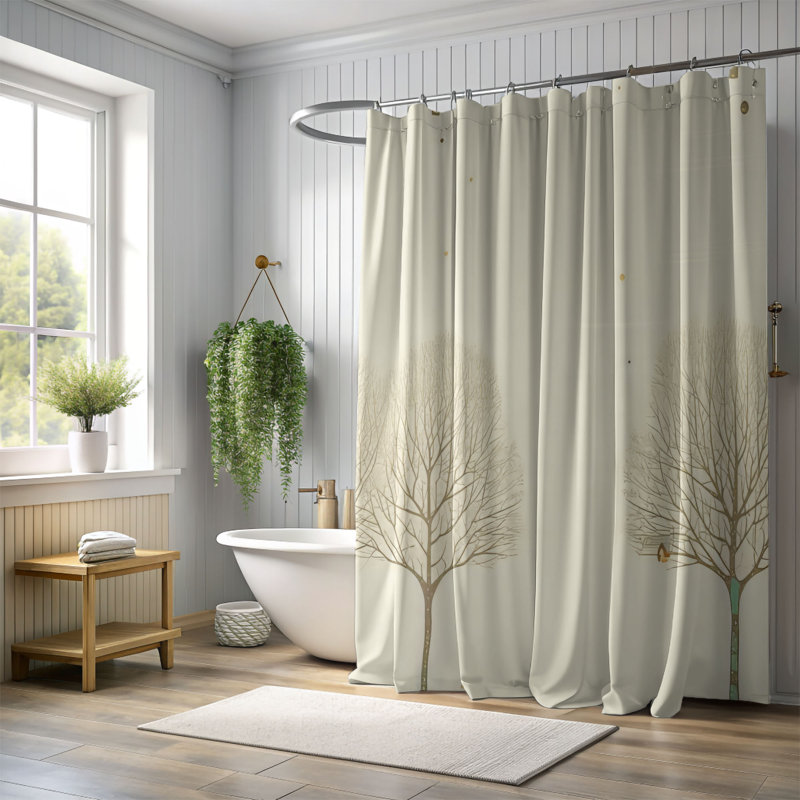 Rideau de douche Winter Calm - Premium, L 71 po x L 74 po