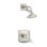 Pinstripe Pure Rite-Temp Shower Valve Trim With Cross Handle And 2.5 Gpm Showerhead