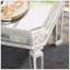 Table basse à miroir argentée avec éléments sculptés rétro