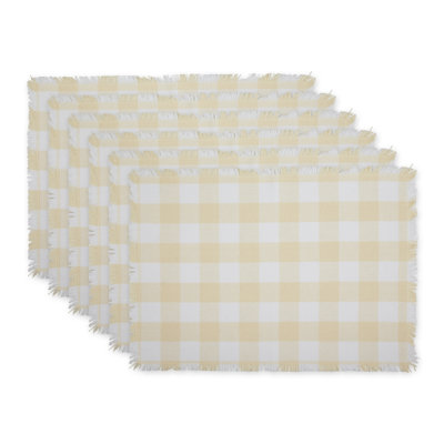 Hortensa Cotton Checkered Rectangle Placemat