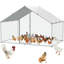61 Square Feet Chicken Coop with Chicken Run