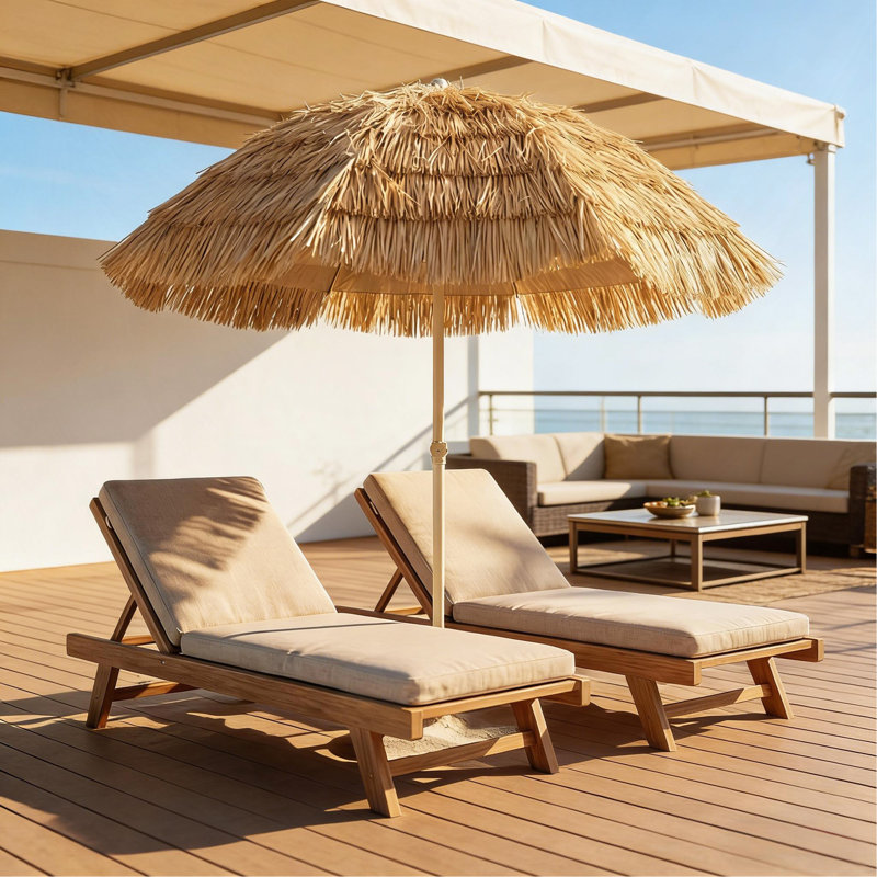 Parasol de jardin de style hawaïen pour terrasse