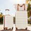 Valise Hardshell 2 pièces + valise à roulettes avec verrou TSA léger 20 po + 28 po