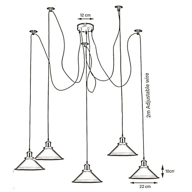 Alphy 5 - Light Kitchen Island Pendant, Yellow