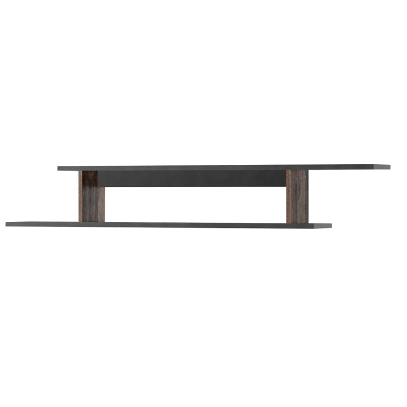 Fanica 2 Piece Floating Shelf, Oak Matera
