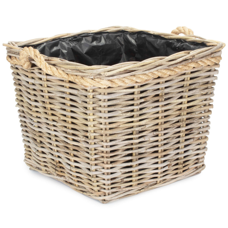 Wood Pot Planter, 45" H x 54" W x 54" D