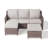 Tya Outdoor Wicker Rattan Patio Sofa With Cushions And Ottomans-469042804