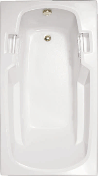 Builder 6032 60'' L Whirlpool Bathtub, White