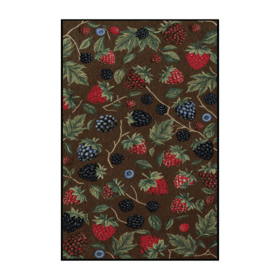 Machine Washable Nature Brown Area Rug