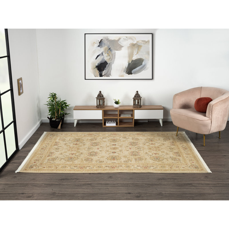 Merya Cream/Brown Rug, Rectangle 160 x 230cm