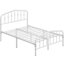 Metal Bed with Arched Headboard and Footboard-903361660-903604198