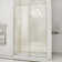 Unidoor 51" W x 72" H Hinged Frameless with ClearMax Glass Treatment Unidoor Shower Door and Fixed Panel