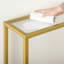 Karmakar 100cm Glass Top Console Table-1089053387