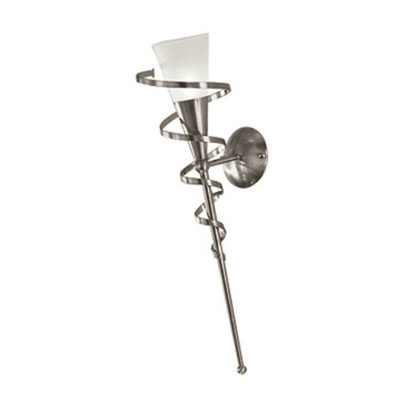 Hornersville Iron Wallchiere, Brushed Nickel