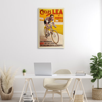 Affiche sur toile jaune antique, conception par Marcus Jules