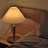 Mid Century Modern Accent Walnut Table Lamp